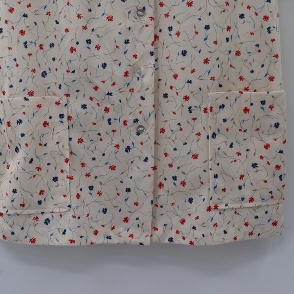 Shirley Of Atlanta Vintage Button Down Floral Blouse - Picture 3 of 6